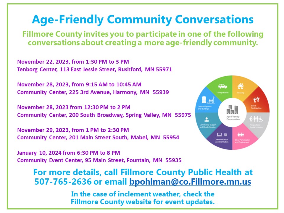 FCPH Age-Friendly Focus Group Ad